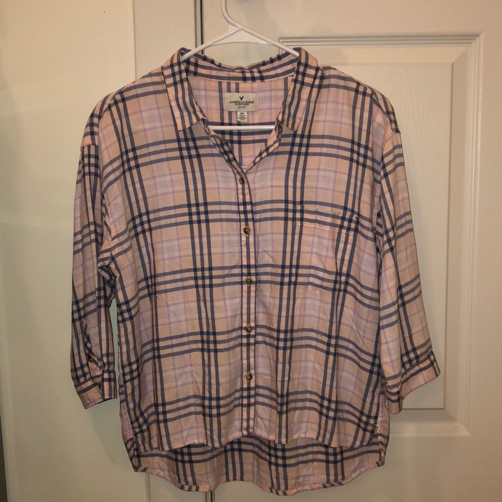 3/$20 ❤️ American Eagle Plaid Button Down